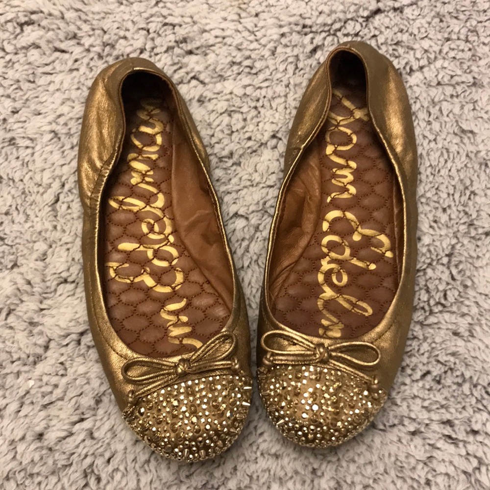 Sam Edelman Beatrix Leather Studded Spiked Flat